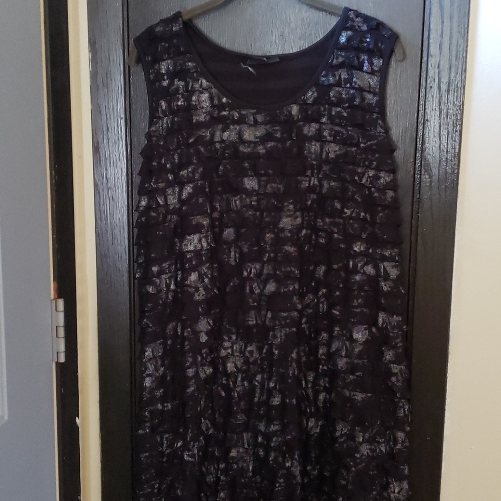 Black and silver dress